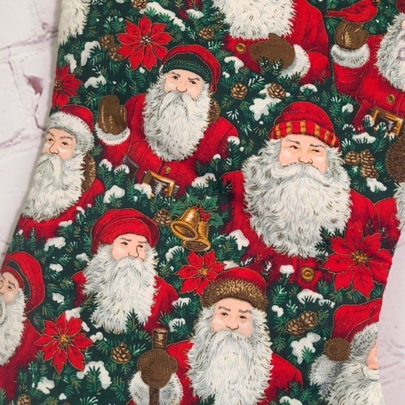 Vintage Handmade Woodland Old World Santa Claus St. Nicholas Christmas Stocking - Picture 6 of 13